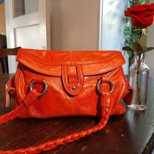 Coldwater Creek Reddish/Orange Leather Handbag